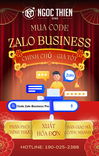 Mua code Zalo business Pro