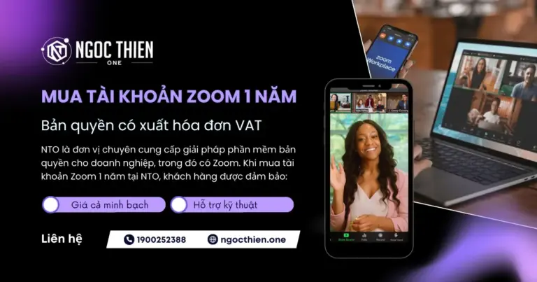 Mua tài khoản Zoom 1 năm bản quyền có xuất hóa đơn VAT