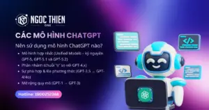 Tổng quan các mô hình ChatGPT cho doanh nghiệp