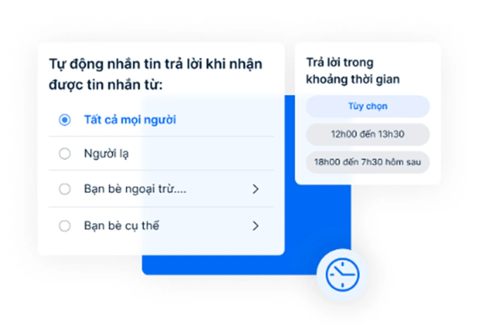 Cách sử dụng tính năng trả lời tin nhắn tự động trên zBusiness Pro