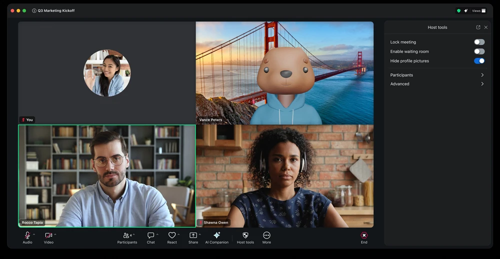 Ứng dụng Zoom Workplace mới được đơn giản hóa - Công cụ chủ trì được nâng cấp