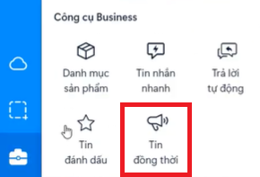 Cách gửi tin nhắn đồng loạt trên zBusiness Pro