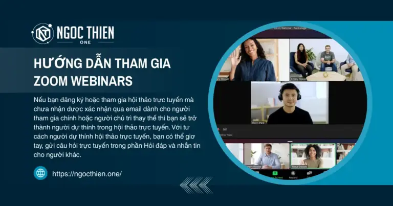Hướng dẫn tham gia Zoom Webinars