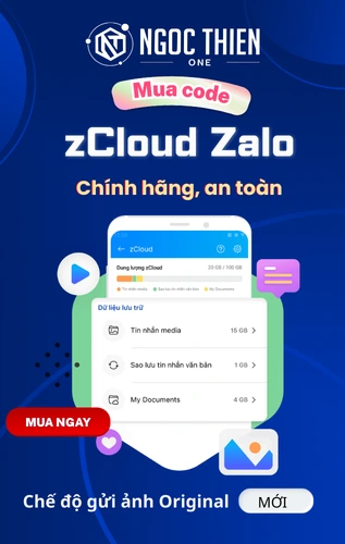 Mua code zCloud Zalo