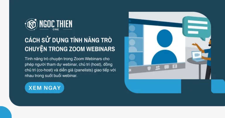 Cách sử dụng tính năng trò chuyện trong Zoom Webinars