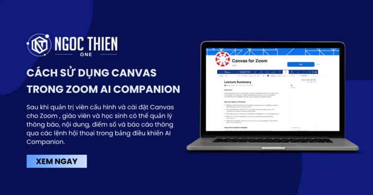 Cách sử dụng Canvas trong Zoom AI Companion