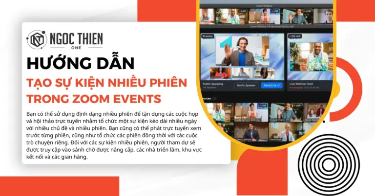 Hướng dẫn tạo sự kiện nhiều phiên trong Zoom Events