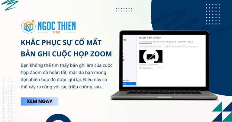 Khắc phục sự cố mất bản ghi cuộc họp Zoom
