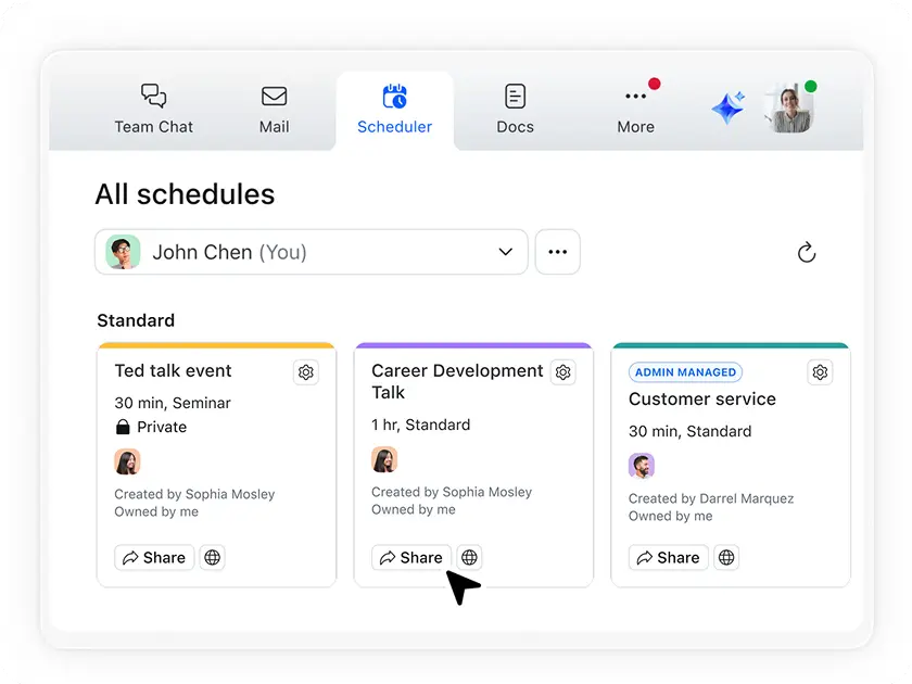 Giúp việc lên lịch hẹn trở nên dễ dàng hơn với Zoom Scheduler - Hợp nhất các công cụ giao tiếp trong Zoom Workplace
