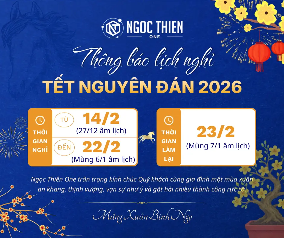 Thông báo lịch nghỉ Tết Nguyên đán Bính Ngọ năm 2026