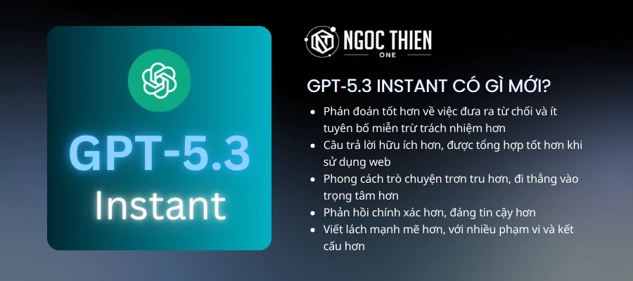 GPT-5.3 Instant có gì mới?