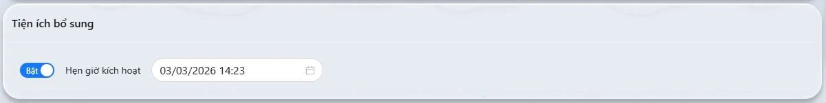 Hẹn giờ kích hoạt