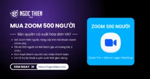 Mua Zoom 500 người bản quyền có VAT