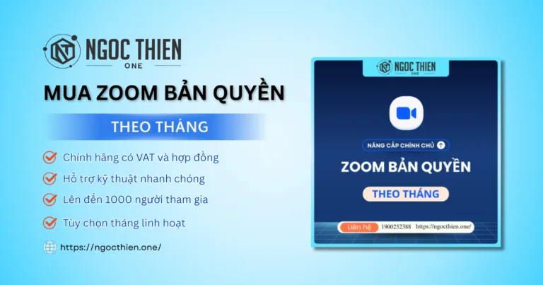 Cách mua Zoom theo tháng không giới hạn thời gian