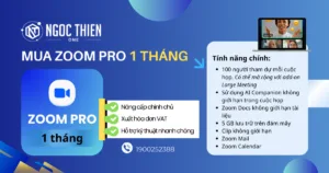 Mua Zoom Pro 1 tháng bản quyền nâng cấp chính chủ