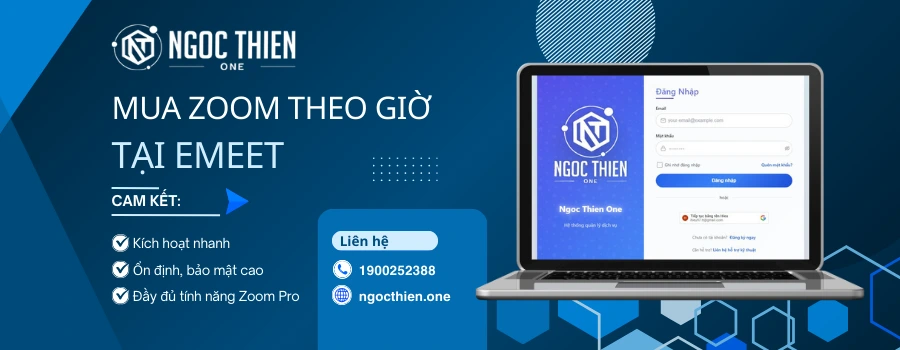 Hướng dẫn mua Zoom theo giờ tại Ngọc Thiên One
