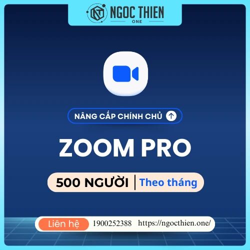 Gói Zoom 500 người - 1 tháng, 3 tháng, 6 tháng và 12 tháng