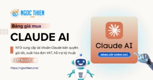 Bảng giá mua Claude AI bản quyền có xuất hóa đơn VAT