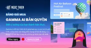 Bảng giá mua Gamma AI bản quyền có xuất hóa đơn VAT