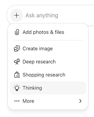 ChatGPT Go có bao gồm các mô hình suy luận không?