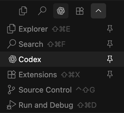 Tiện ích mở rộng Codex cho IDE