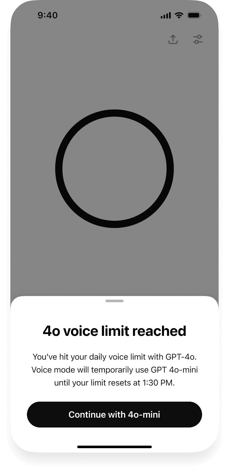 Có thể nói chuyện bằng giọng nói (chỉ âm thanh) trong bao lâu?
