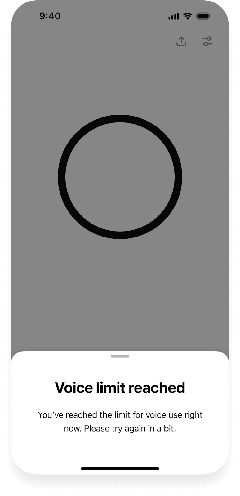 Có thể nói chuyện bằng giọng nói (chỉ âm thanh) trong bao lâu?