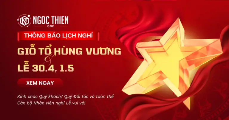 Thông báo lịch nghỉ lễ Giỗ Tổ Hùng Vương và 30/4-1/5 2026