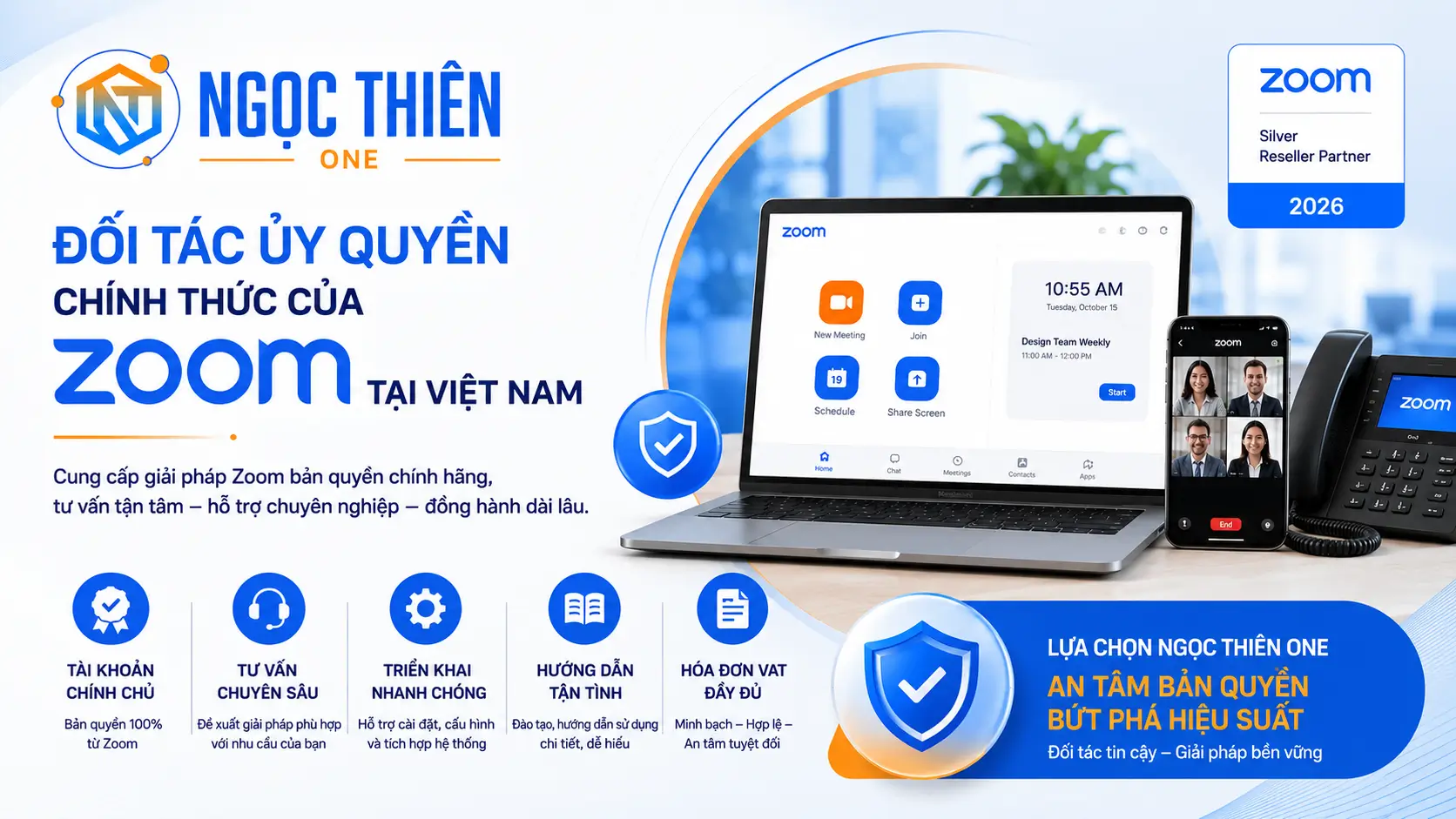 Ngọc Thiên One – Đối tác ủy quyền chính thức của Zoom tại Việt Nam