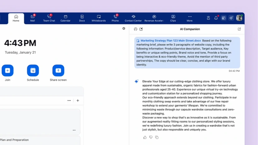 Gợi ý prompt Zoom AI Companion cho Marketing hữu ích