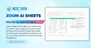 Zoom AI Sheets: Bảng tính trực tuyến tích hợp AI