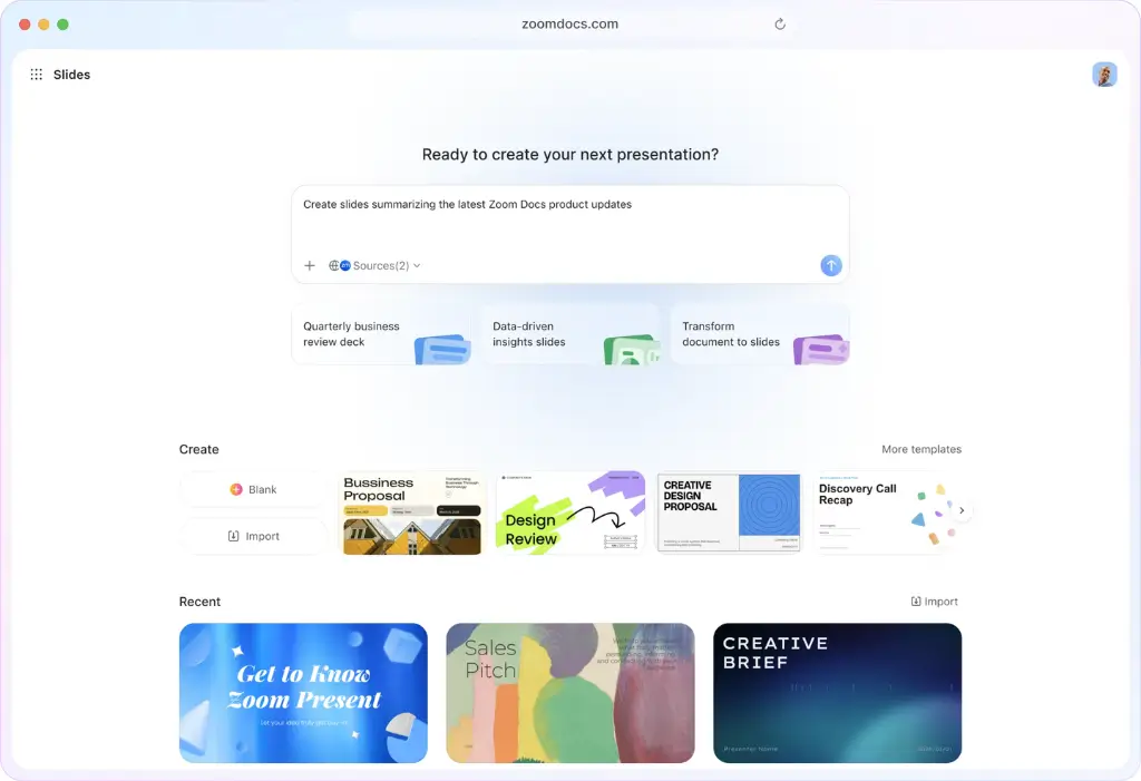 Zoom AI Slides là gì?