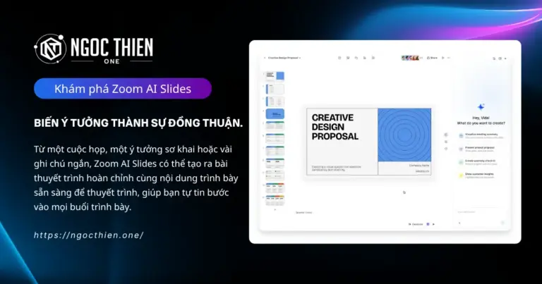 Khám phá Zoom AI Slides: Biến cuộc họp thành slide tự động