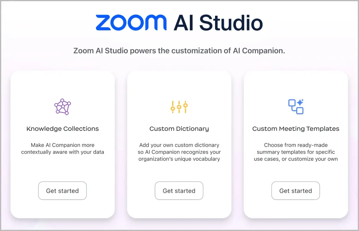 Custom AI Companion tích hợp AI Studio dành cho quản trị viên cấu hình hệ thống AI