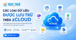 Các loại dữ liệu được lưu trữ trên zCloud