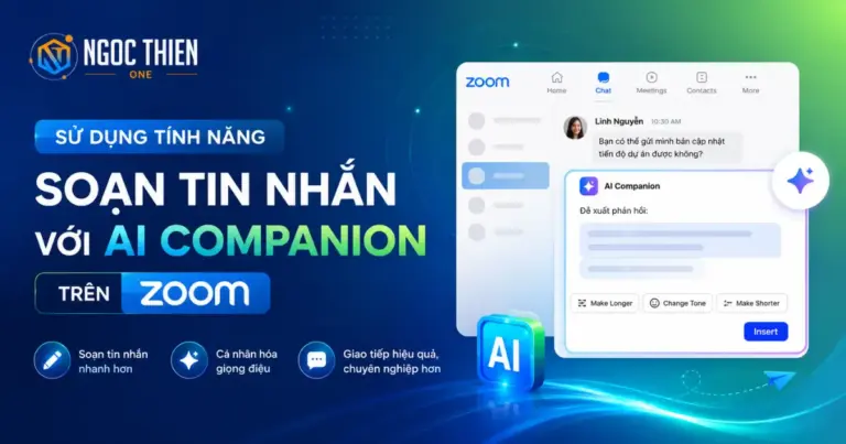 Sử dụng tính năng soạn tin nhắn với AI Companion trên Zoom