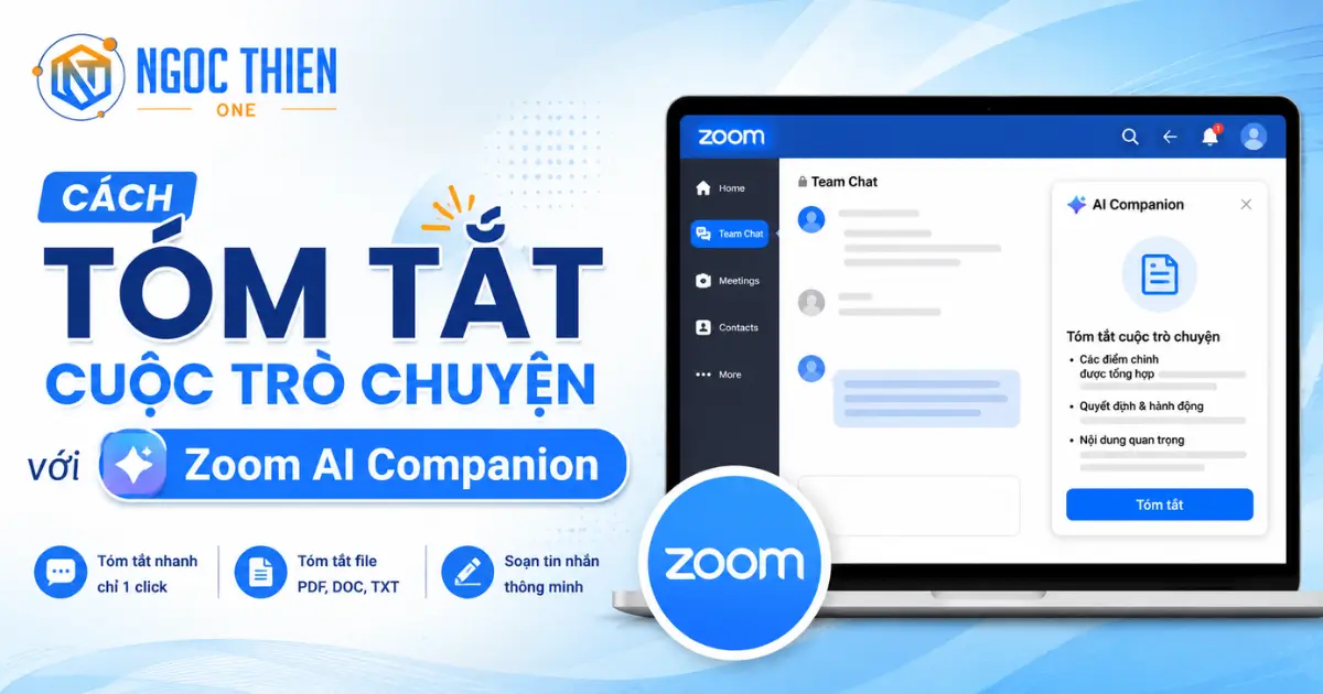 Cách tóm tắt cuộc trò chuyện với Zoom AI Companion