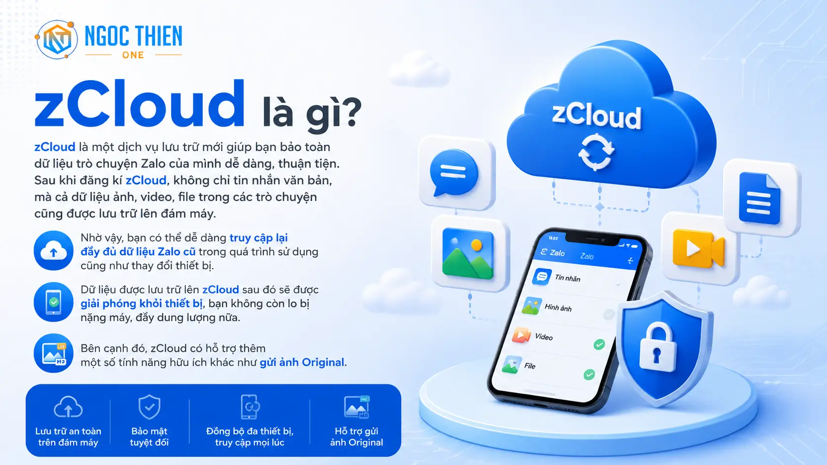 zCloud là gì? Đăng ký dịch vụ zCloud Zalo