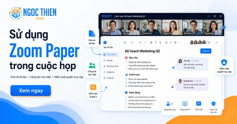 Sử dụng Zoom Paper trong cuộc họp