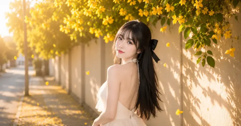 prompt ảnh hoàng hôn - prompt ảnh hoàng hôn Prompt tạo ảnh hoàng hôn hoa huỳnh liên phong cách Hàn Quốc