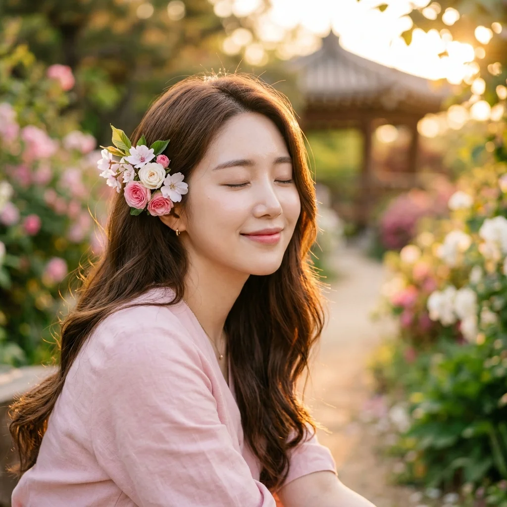 Gương mặt ulzzang xinh đẹp từ prompt ảnh chân dung Hàn Quốc phong cách K-Drama