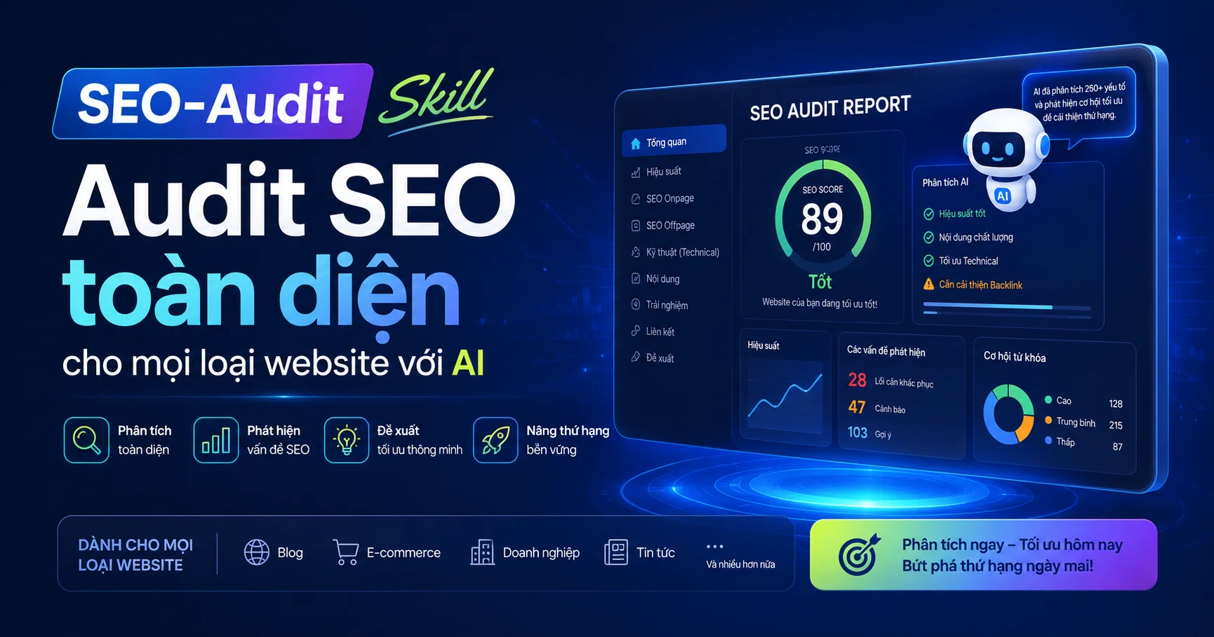 SEO-Audit skill - SEO-Audit Skill Audit SEO toàn diện website với AI (Checklist chi tiết)