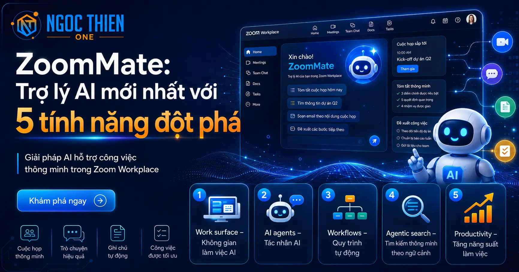 ZoomMate: Trợ lý AI mới nhất với 5 tính năng đột phá