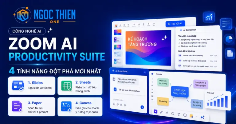 Zoom AI Productivity Suite với 4 tính năng đột phá mới nhất