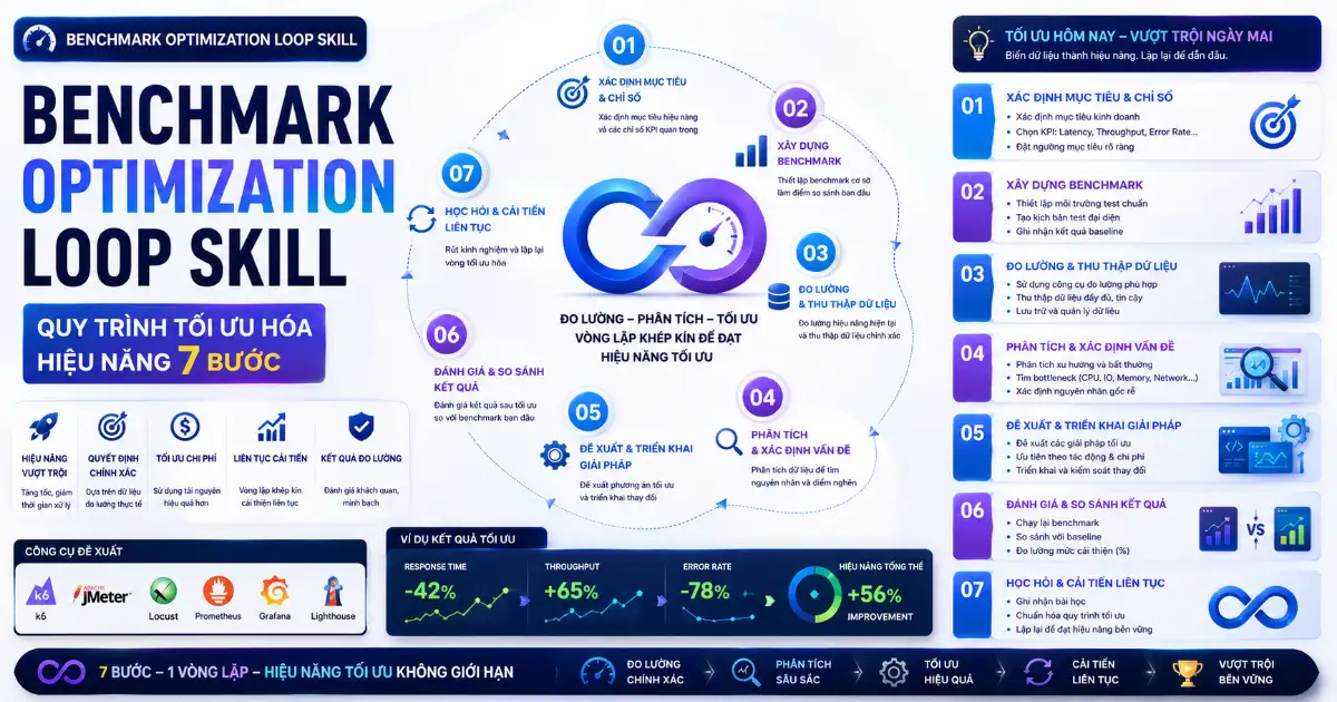 Benchmark Optimization Loop Skill: Quy Trình Tối Ưu Hóa Hiệu Năng 7 Bước