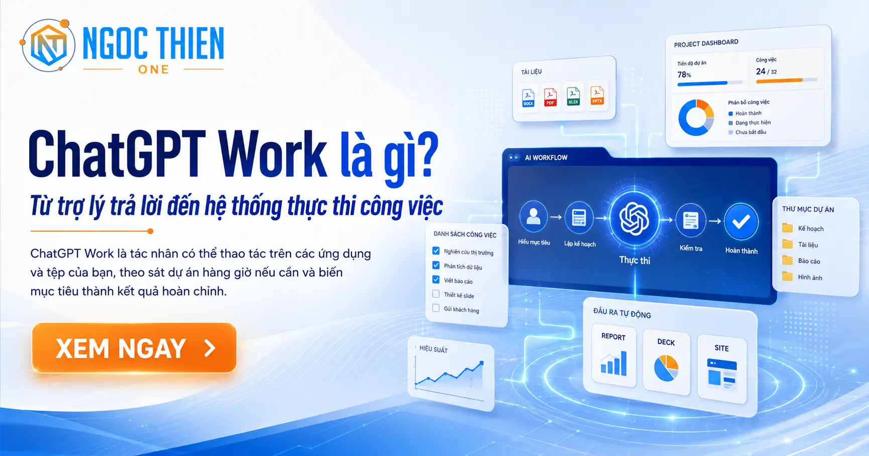 ChatGPT Work là gì? Từ trợ lý trả lời đến hệ thống thực thi công việc