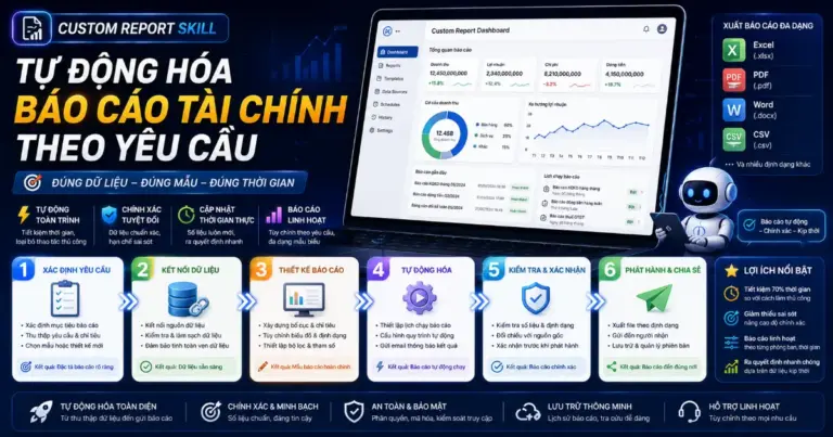Custom Report Skill: Tự động hóa báo cáo tài chính theo yêu cầu
