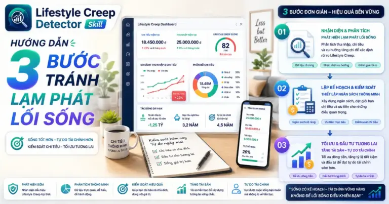 Lifestyle Creep Detector Skill: Hướng Dẫn 3 Bước Tránh Lạm Phát Lối Sống