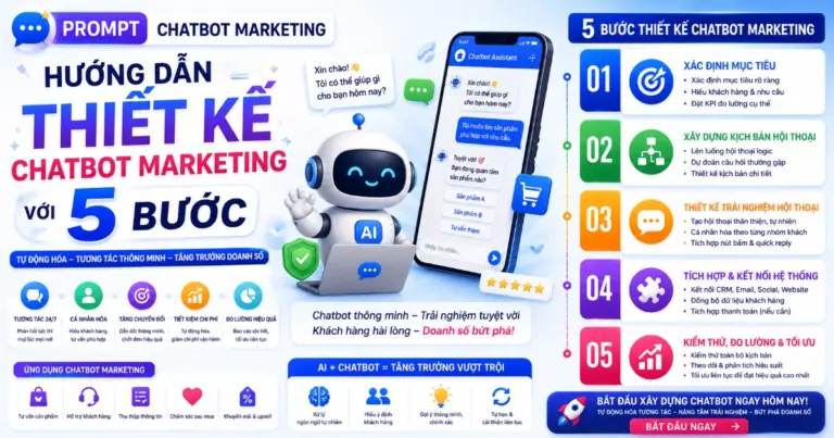 Prompt chatbot marketing: Hướng dẫn thiết kế với 5 bước
