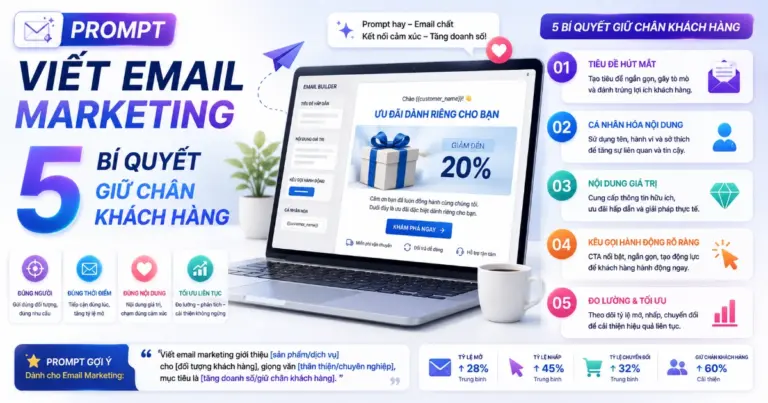 Prompt viết email marketing: 5 bí quyết giữ chân khách hàng
